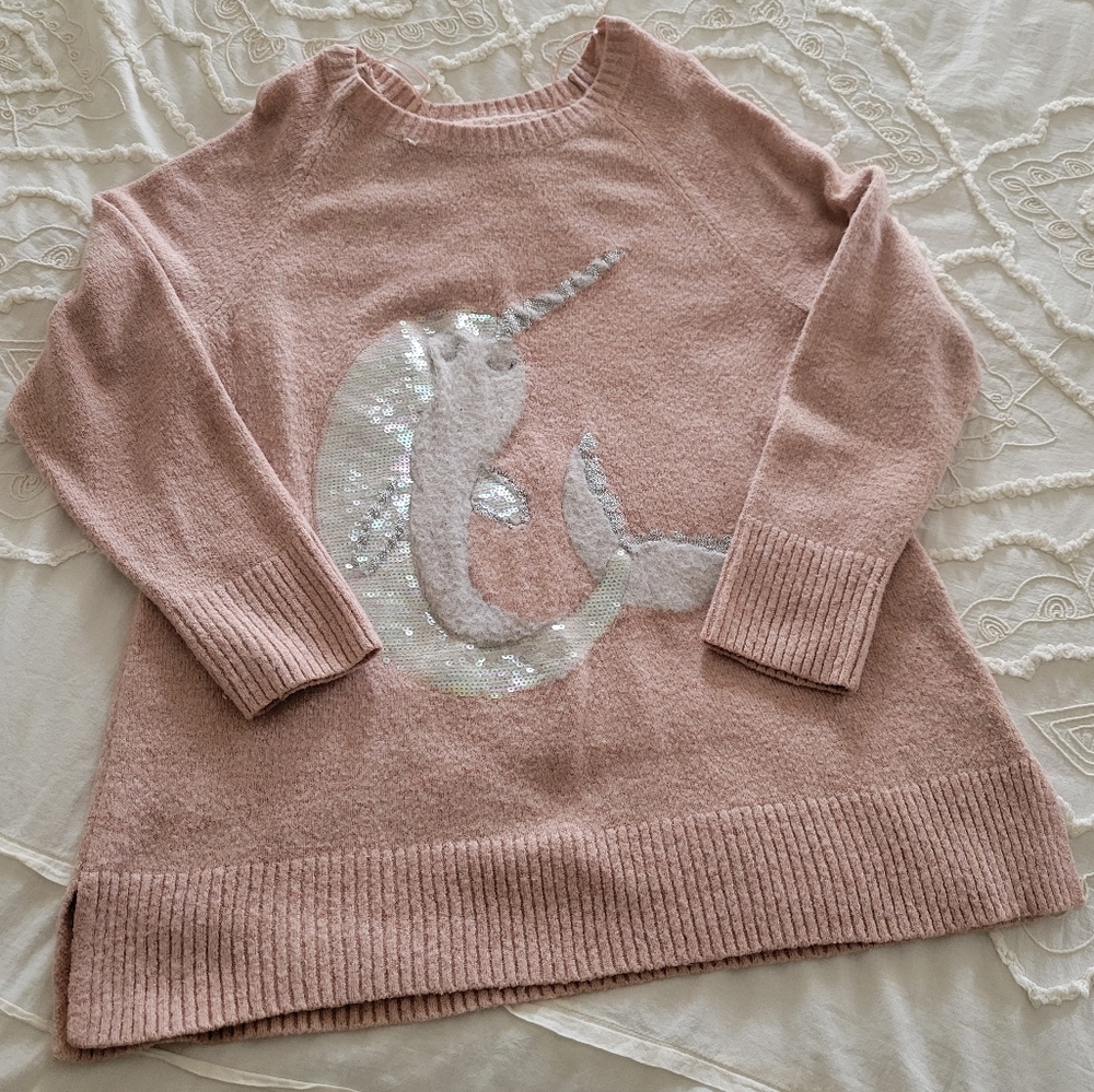 Pink Narwhal Sweater 🩷🐳